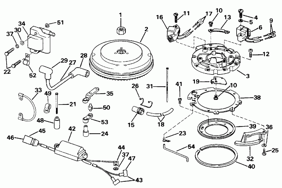 ��������� �������� ����� EVINRUDE BE4RDHLEDS 1996  - gneto - gneto