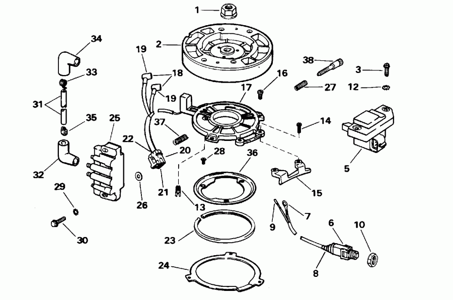 ��������� Evinrude BE4RLEDS 1996  - nition / nition