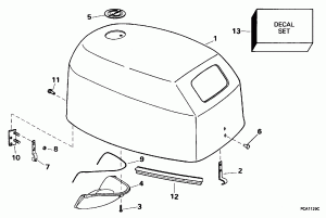 ������ ��������� (�����) - Johnson (Engine Cover - Johnson)