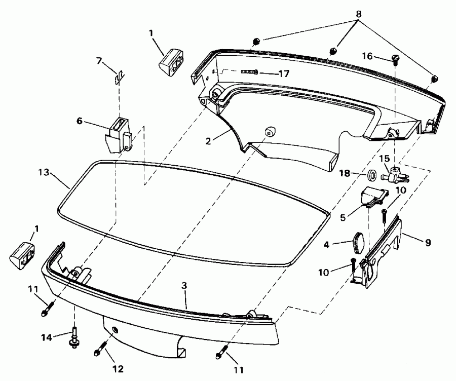����� ������� BE8RCH 1996  - wer Engine Cover