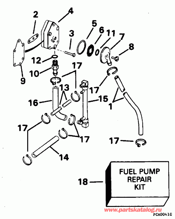 ��������� ��������� EVINRUDE E112TSXEDR 1996  - el Pump - el �����