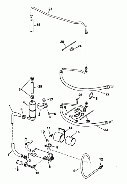 ��������� ��������� Evinrude E200CXEDR 1996  - wer ������� ������� Gro���� - wer Steering Group