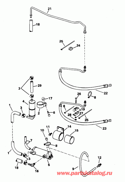 ��������� �������� ����� Evinrude E225PXEDE 1996  - wer ������� ������� Gro���� - wer Steering Group