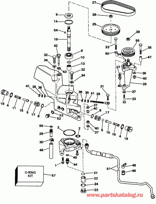 ����� EVINRUDE E225TZEDE 1996  - wer ������� ������� ����� - wer Steering Pump