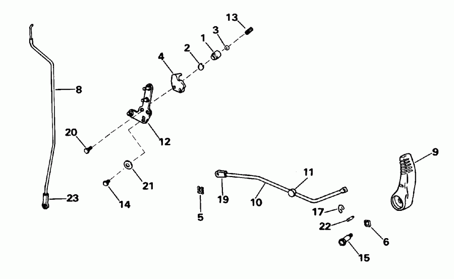 ��������� ����� EVINRUDE E25RMEDC 1996  - ift Linkage / ift ��������� ��������