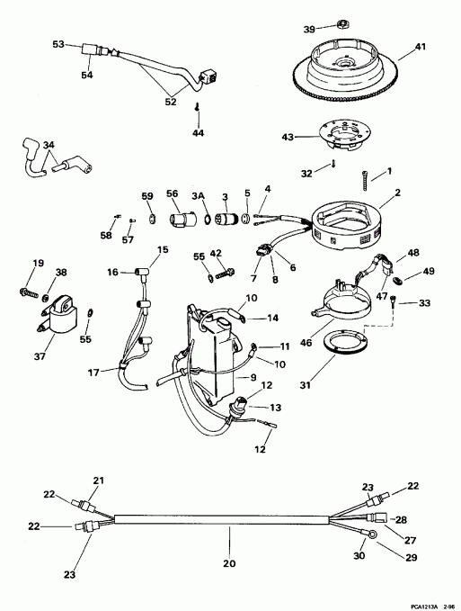 ����� Evinrude E25RMLEDC 1996  - ���� & Ac