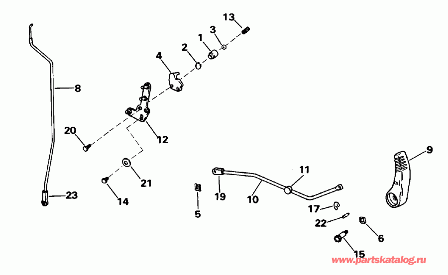 ��������� ��������� EVINRUDE E35KLEDC 1996  - ift Linkage - ift ��������� ��������