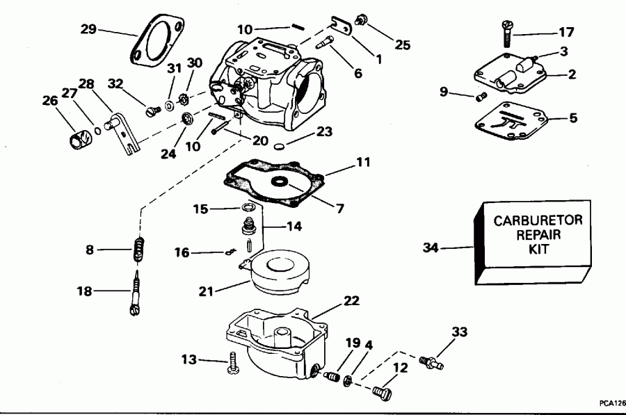 ����� EVINRUDE E40REDS 1996  - All 40 Models / All 40 Models