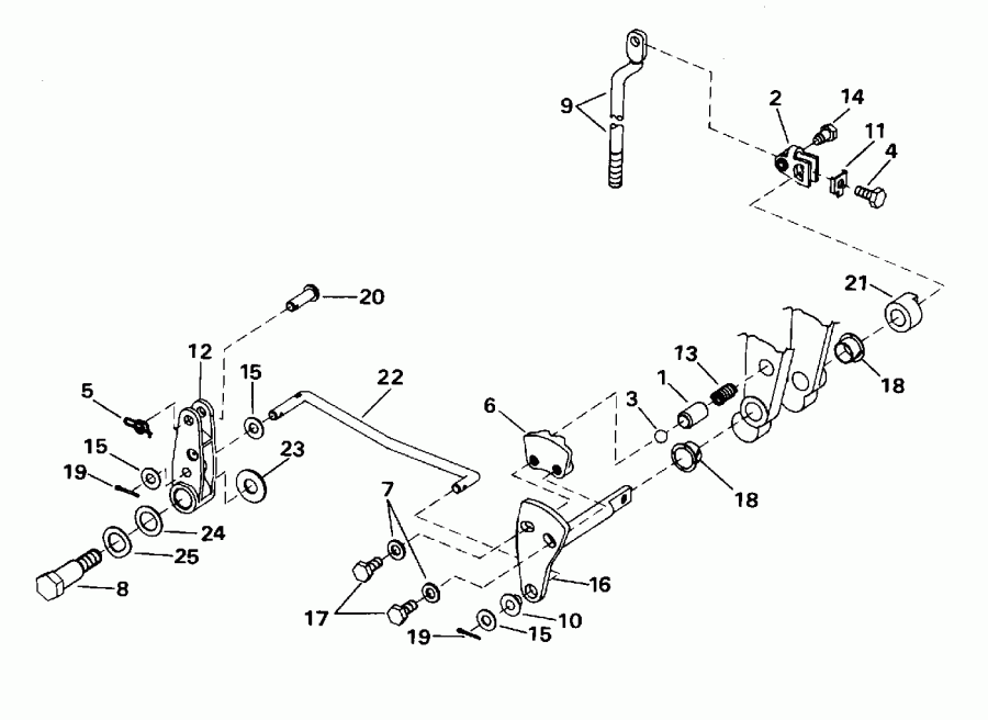 ��������� ��������� ������� E48ESLEDC 1996  - ift & Throttle Linkage (continued)
