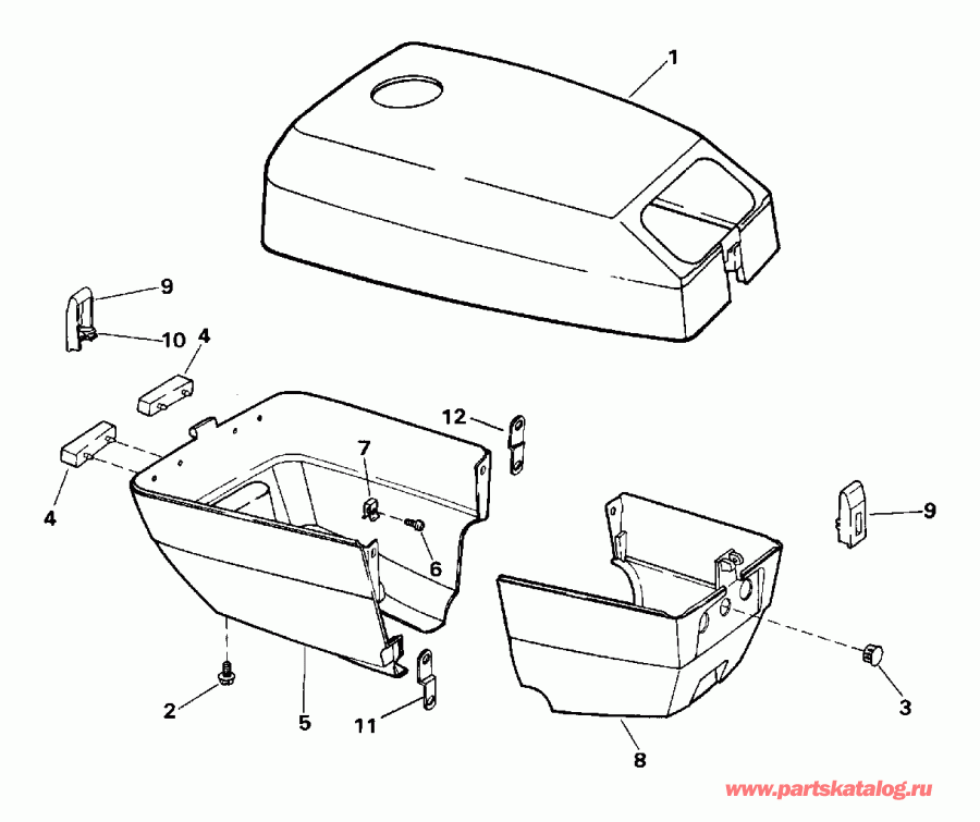 �������� ����� Evinrude E4RLEDS 1996  - gine Cover