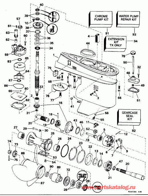 ��������� Evinrude E50DTLEDC 1996  - arcase