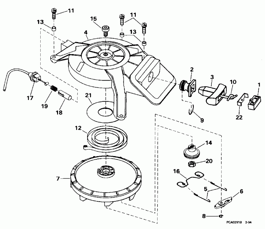 �������� ��������� ����� EVINRUDE E6RLEDS 1996  - wind Starter / wind �������