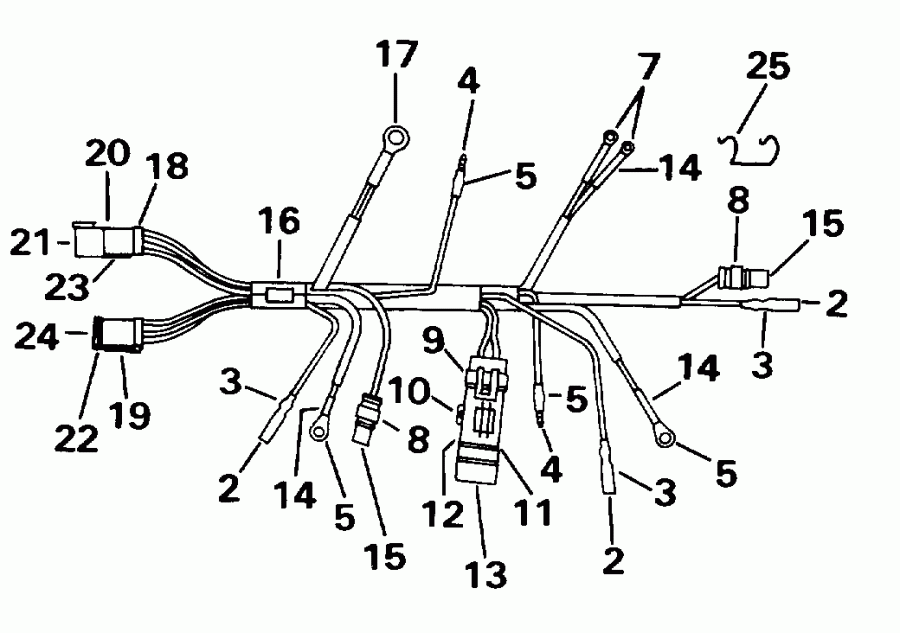  EVINRUDE E8FRXEDC 1996  - tor ������ / tor Cable