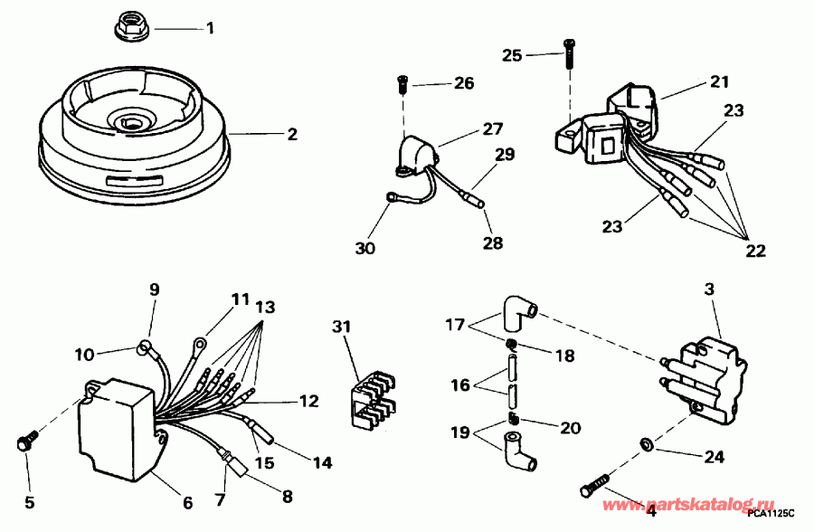 �������� ��������� ����� EVINRUDE HE10FTLEDC 1996  - ���� / Rope