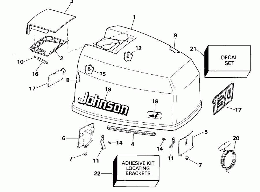  Evinrude HE130CXADA 1996  - Johnson - Johnson