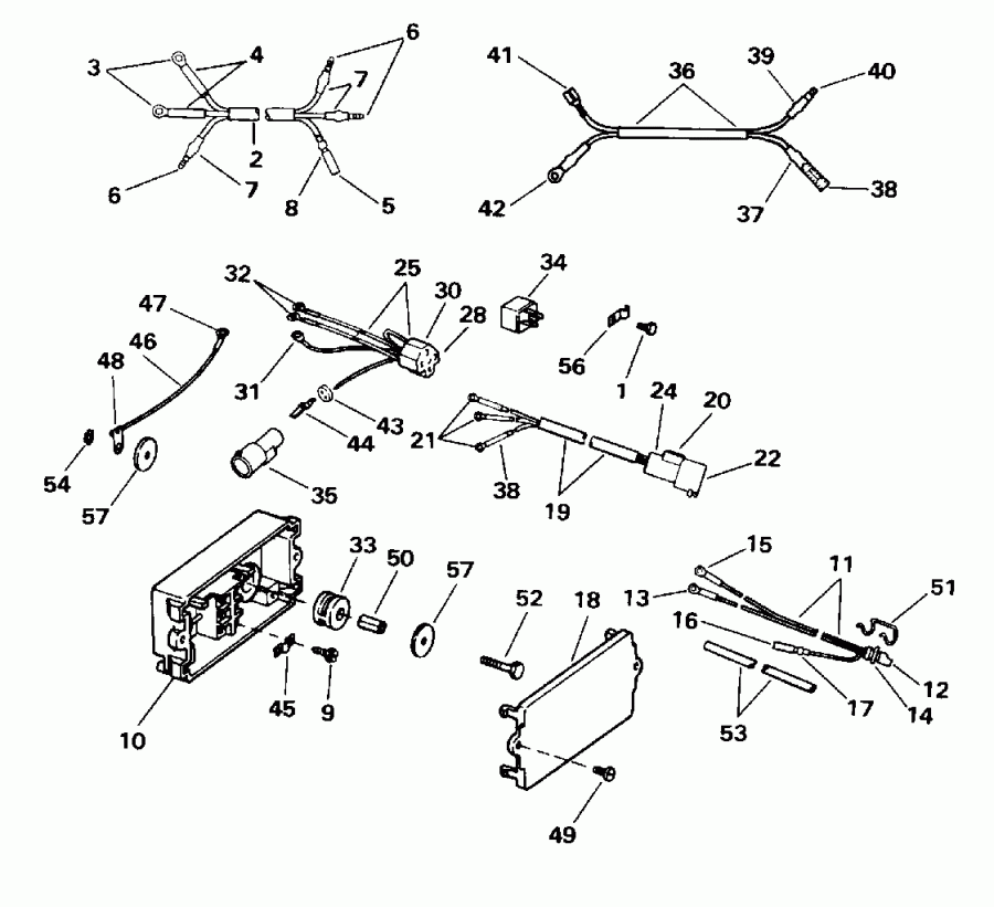  Evinrude HE130CXADA 1996  - wer Trim / tilt ��������� - wer Trim/tilt Electrical