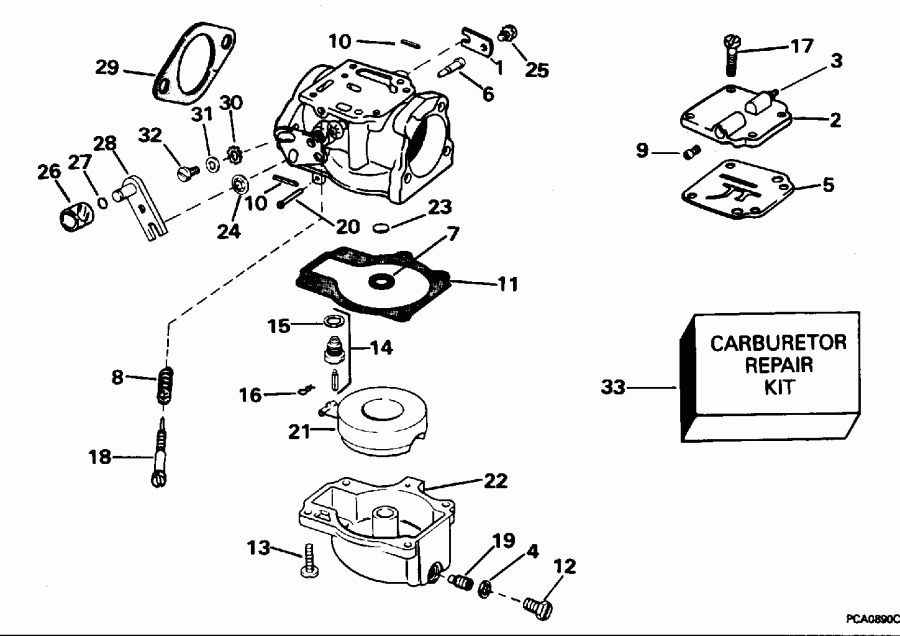 ��������� EVINRUDE HE40REDS 1996  - All 50 Models
