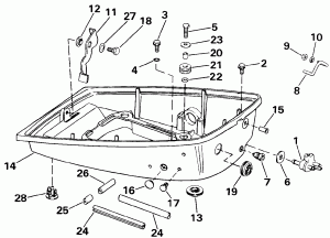 ������ ��������� (�����) - Johnson 50 (Engine Cover - Johnson 50)