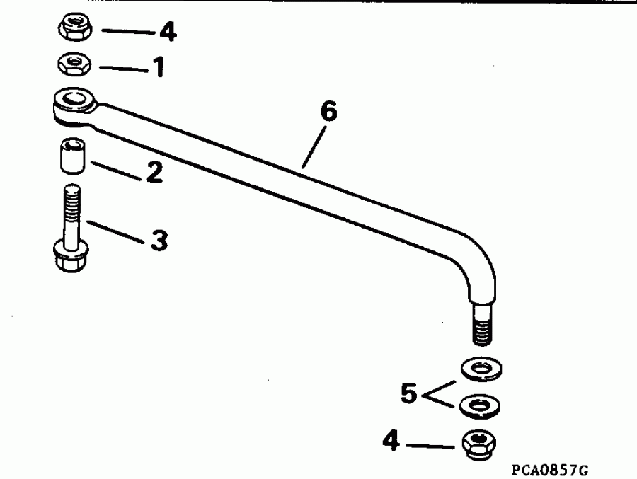 �������� ��������� ����� Evinrude SE100WMPLM 1996  - eering Link Kit
