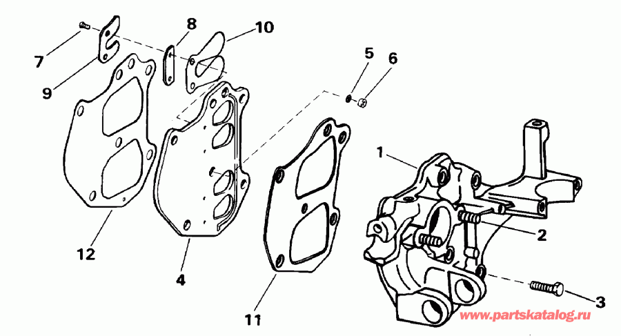 ��������� �������� ����� Evinrude SE15RPG 1996  - take ��������� / take Manifold