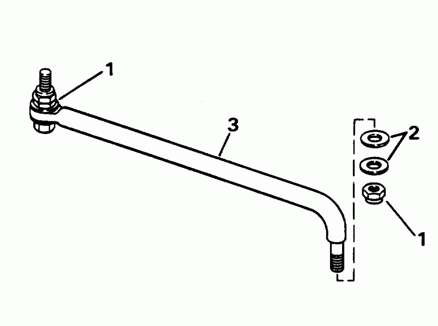 ��������� �������� ����� Evinrude SE200WTPLA 1996  - ee������ ����������� Kit / eering Link Kit