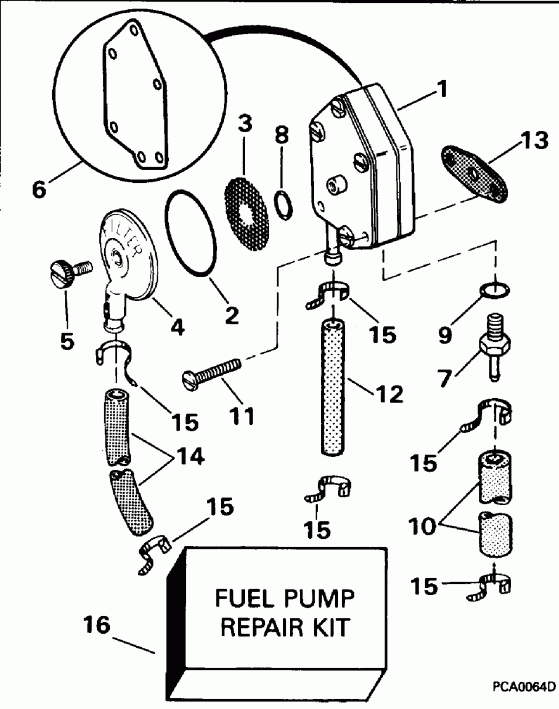 ��������� �������� ����� Evinrude SE25RDEDC 1996  - el Pump