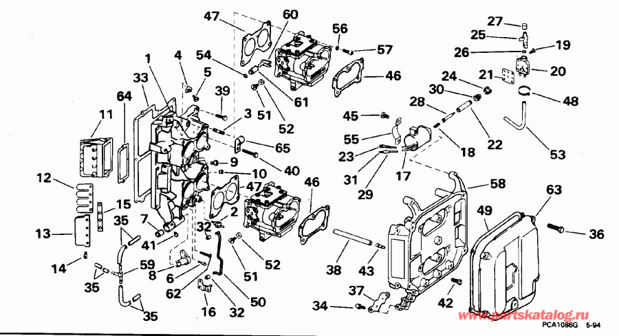 ����� Evinrude XE112TSXEDR 1996  - take Manifold