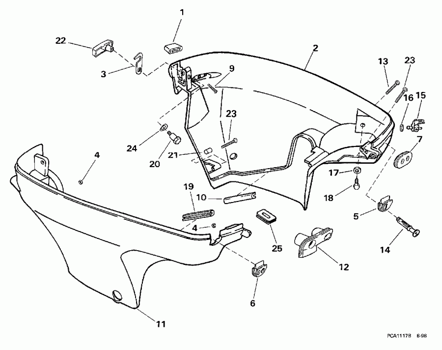 �������� ��������� ����� EVINRUDE BE10FWLEUR 1997  - wer ������ ��������� (�����)