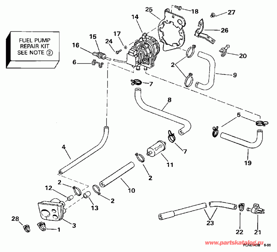 ����� Evinrude BE130TLEUB 1997  - el Pump / el �����