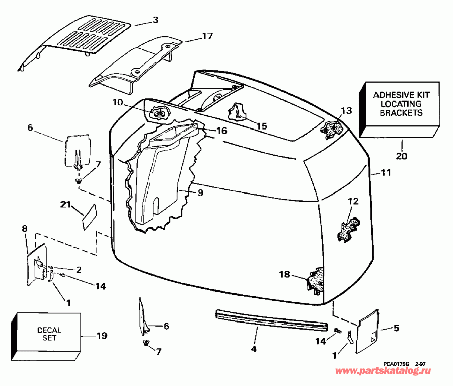 �������� ��������� ����� ������� BE225SLEUD 1997  - Evinrude - 200tx, 200cx, 225 - Evinrude - 200tx, 200cx, 225