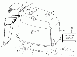 ������ ��������� (�����) - Johnson (Engine Cover - Johnson)