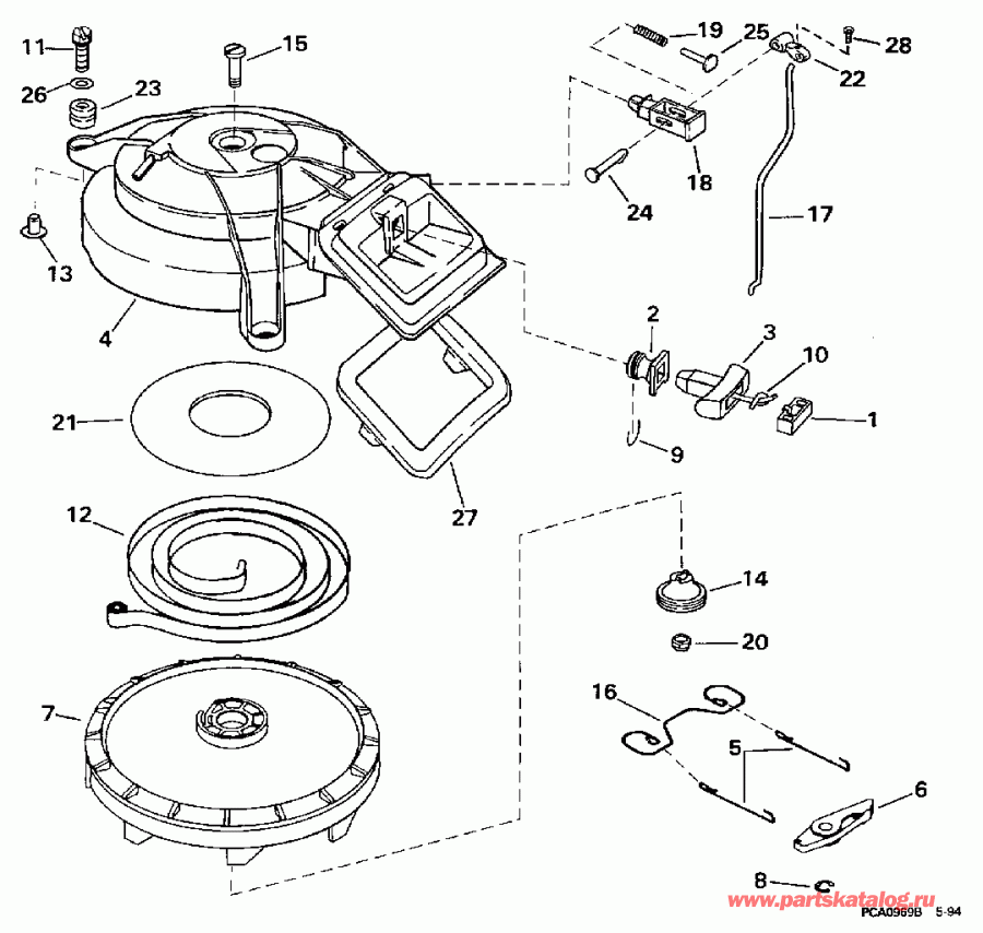 ��������� ��������� EVINRUDE BE35AREUC 1997  - wind ������� / wind Starter