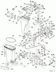 ���������� ������� & Stern & ���������� ��������� (Exhaust Housing & Stern & Swivel Bracket)
