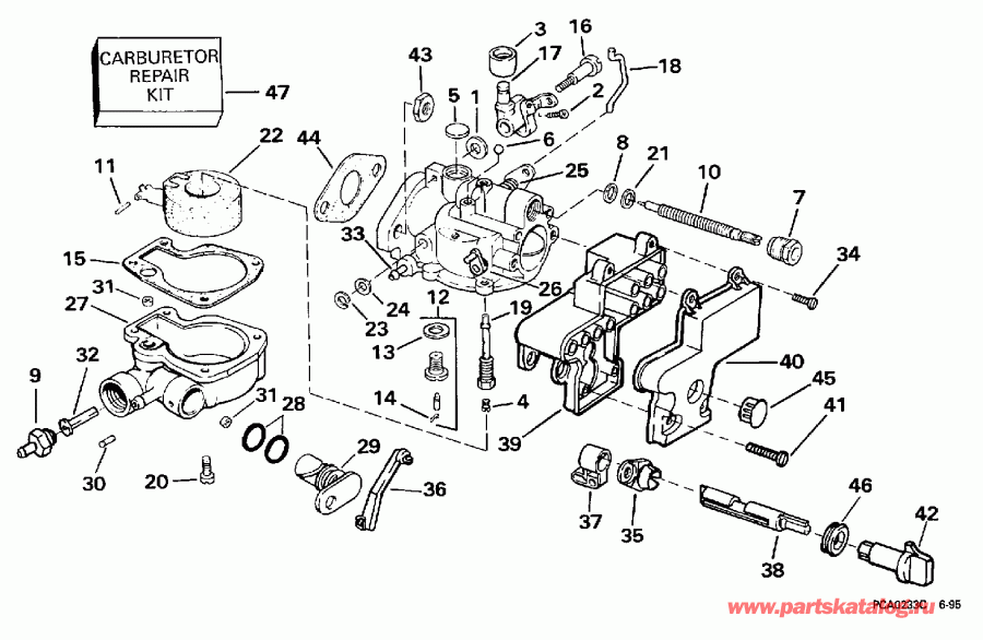 ����� EVINRUDE BE4BRLEUC 1997  - rburetor