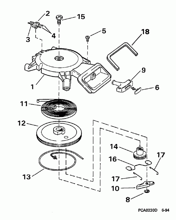��������� ��������� EVINRUDE BE4BRLEUC 1997  - wind Starter - wind �������