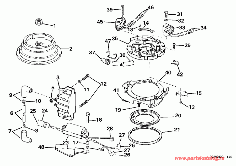 ��������� ��������� Evinrude BE8RCLB 1997  - nition - nition