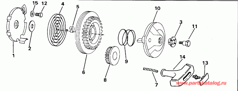 �������� ��������� ����� Evinrude E10FEXEUA 1997  - Rope
