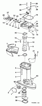 ����� ������� E115JLEUM 1997  - haust Housing / haust ������