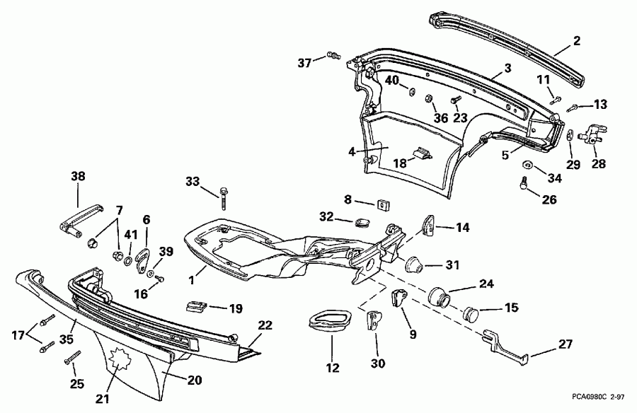 ��������� �������� ����� ������� E15RLEUC 1997  - wer ������ ��������� (�����) - wer Engine Cover