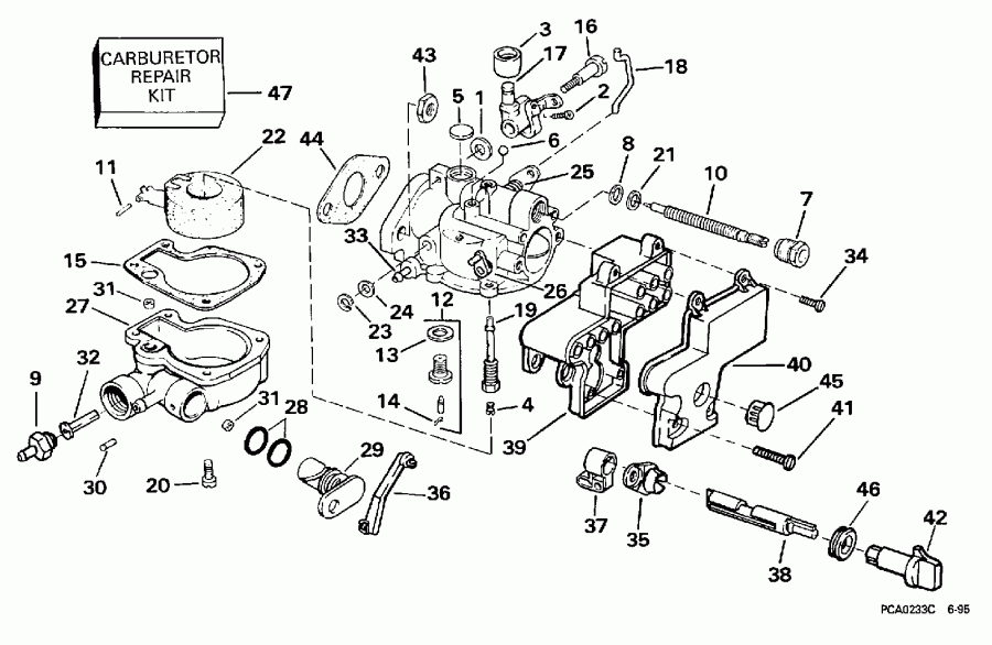 ����� Evinrude E4RLEUC 1997  - rburetor