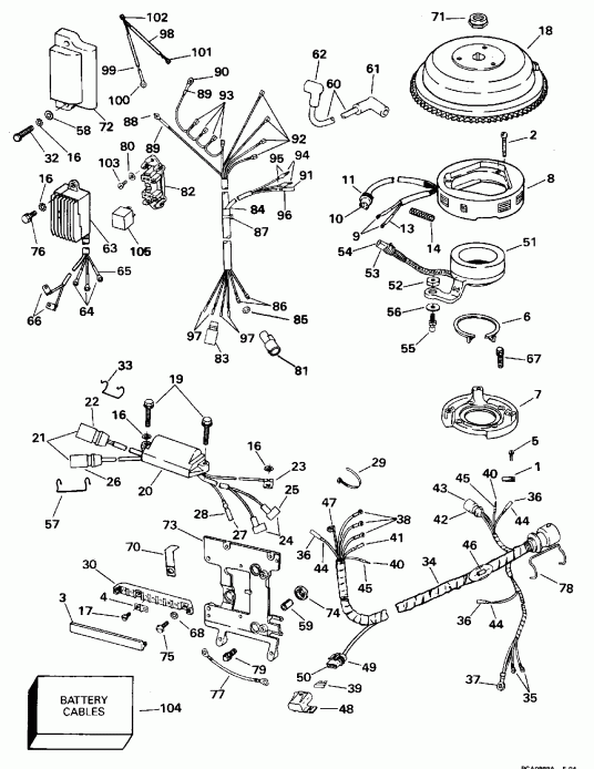 ����� Evinrude E50TLEUC 1997  - 40ttl Only - 40ttl Only