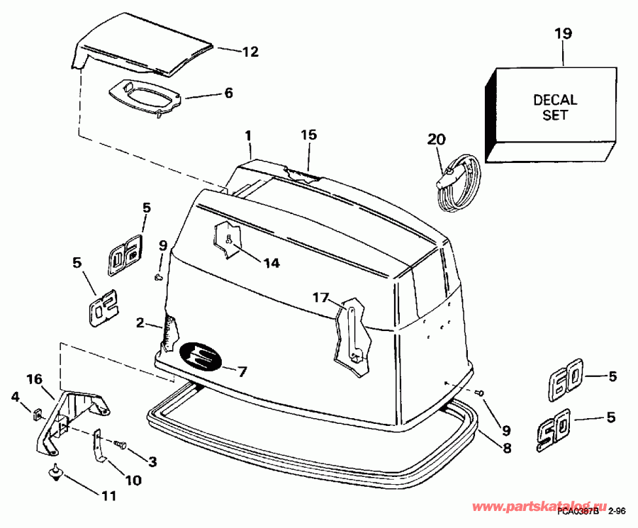 �������� ��������� ����� ������� E50TTLEUR 1997  - Evinrude / Evinrude