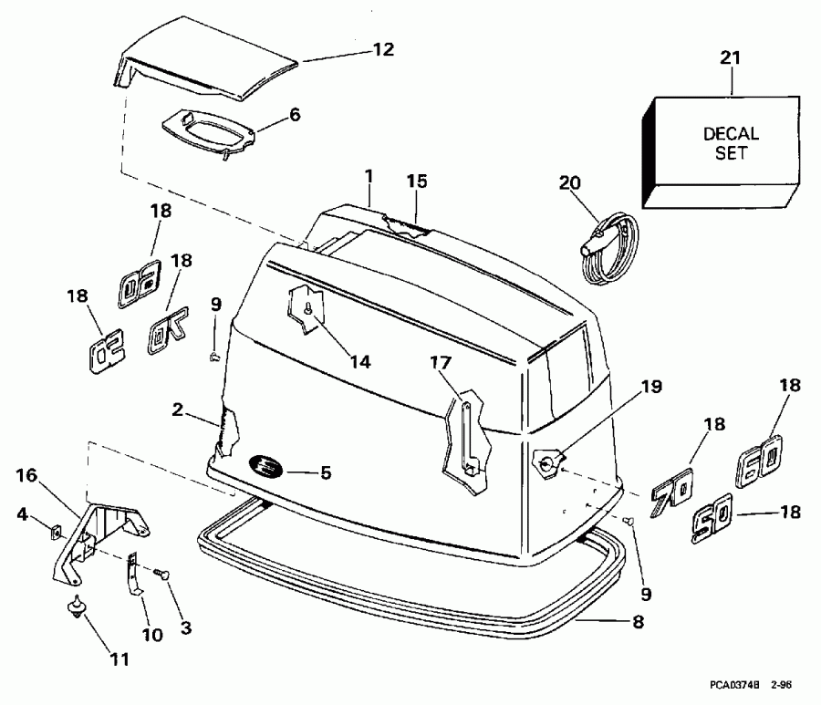 ����� EVINRUDE E60ELEUA 1997  - Evinrude