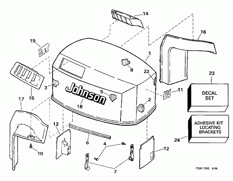 ��������� EVINRUDE E90ELEUC 1997  - Johnson / Johnson