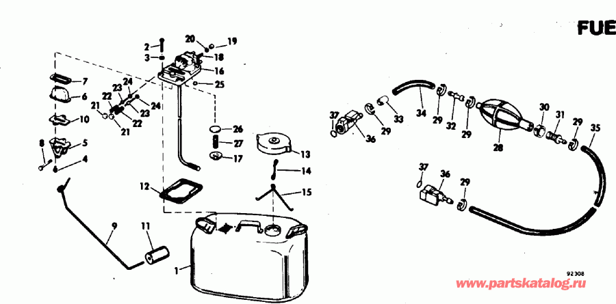 ��������� �������� ����� EVINRUDE E90ELEUC 1997  - eering Link Kit - ee������ ����������� Kit