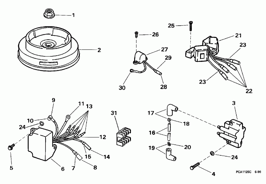 ��������� ��������� Evinrude HE10FELEUR 1997  - Rope