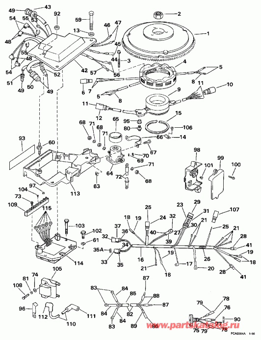 ��������� �������� ����� EVINRUDE HE130TXAUM 1997  - nition System / nition System