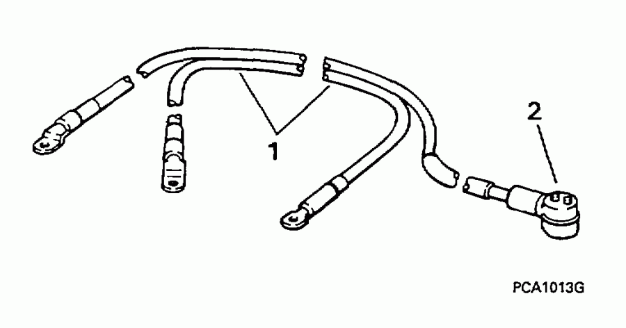 ��������� Evinrude SE100WTPLZ 1997  - ttery Cable - ttery ������