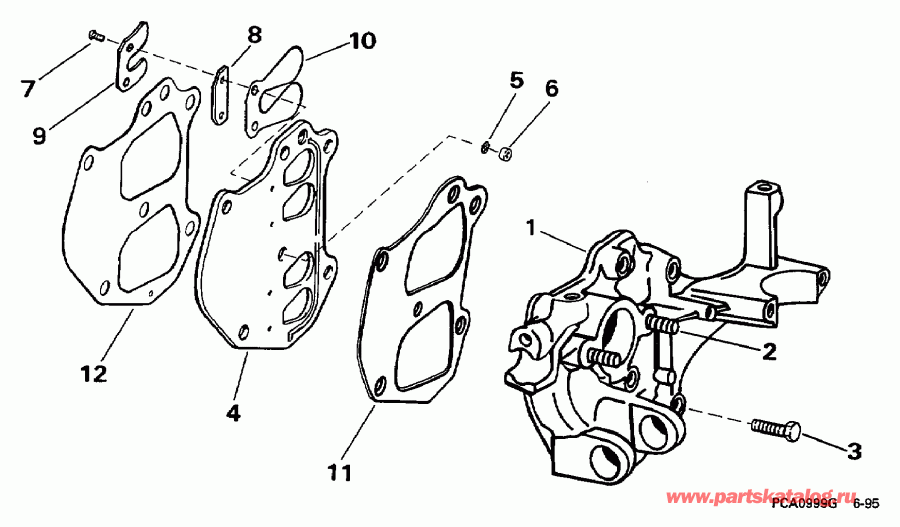 �������� ����� Evinrude SE10RPT 1997  - take Manifold