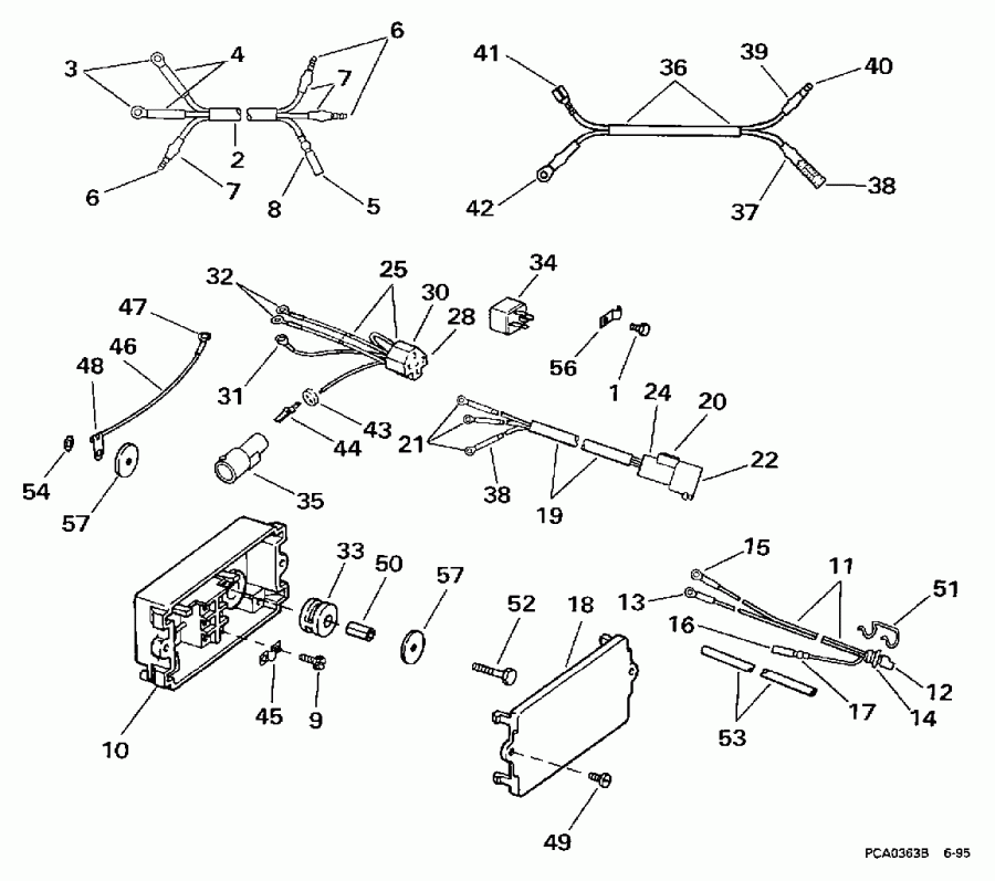 ��������� �������� ����� EVINRUDE SE125WTPLJ 1997  - wer Trim / tilt ��������� - wer Trim/tilt Electrical